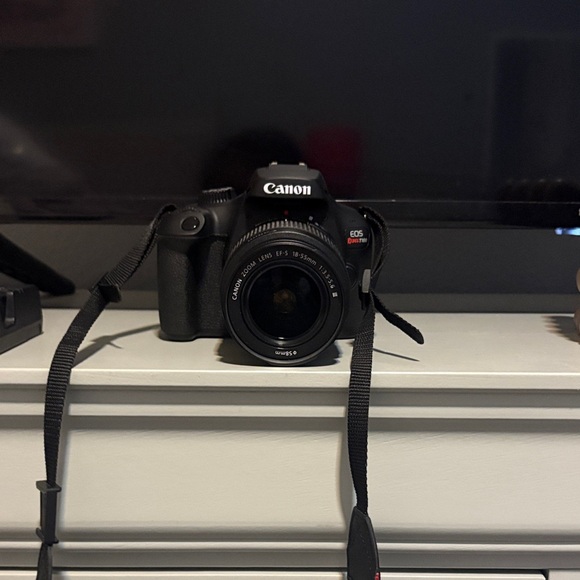 Canon Black Digital Camera with Lens